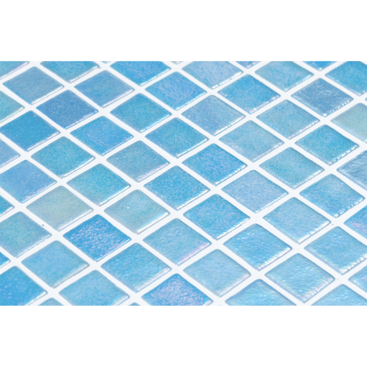 Azul Celeste Glass Structured Gloss Mosaic