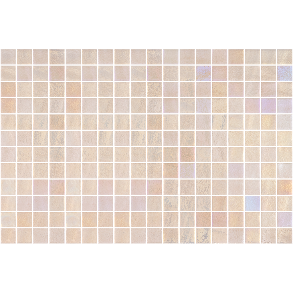 Opalescent Beige Glass Structured Gloss Mosaic
