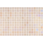 Opalescent Beige Glass Structured Gloss Mosaic