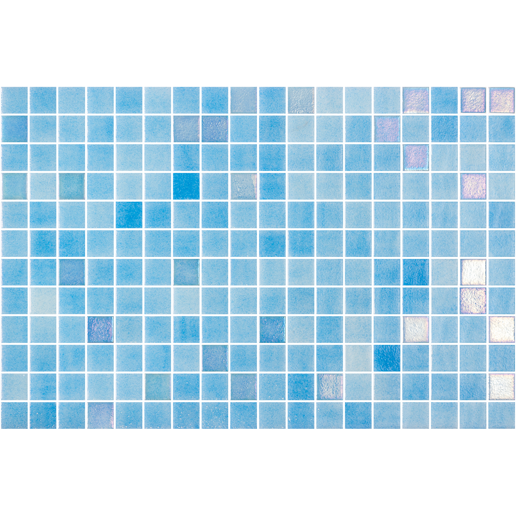Opalescent-Opalite Opalite Celeste Glass Structured Gloss Mosaic