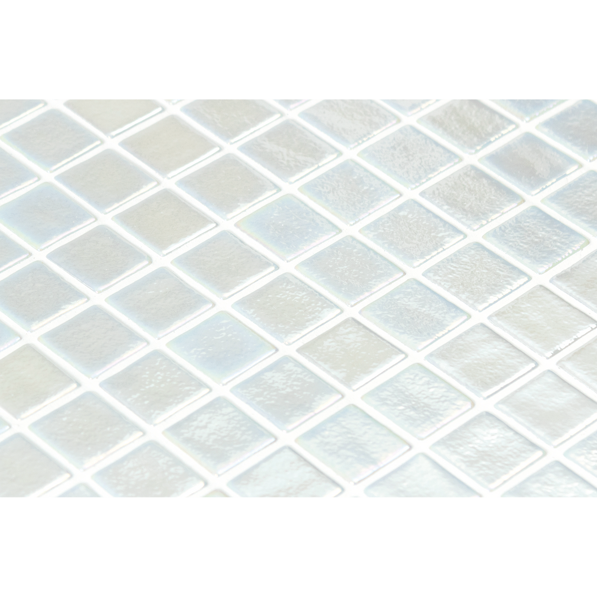Blanco Glass Structured Gloss Mosaic