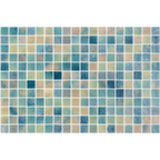 Vanguard Lake Blend Gloss Glass Structured Mosaic