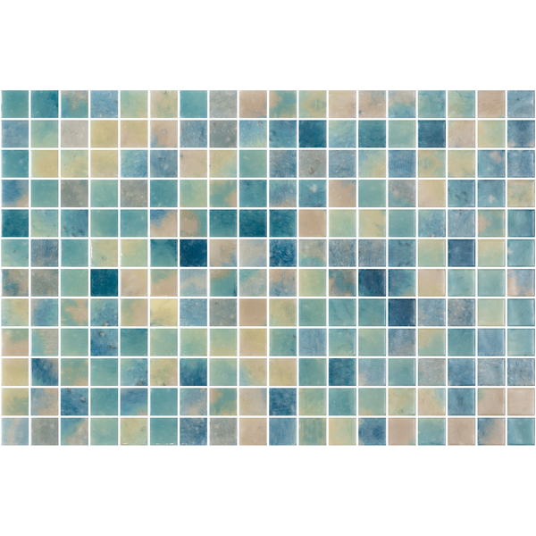 Vanguard Lake Blend Gloss Glass Structured Mosaic