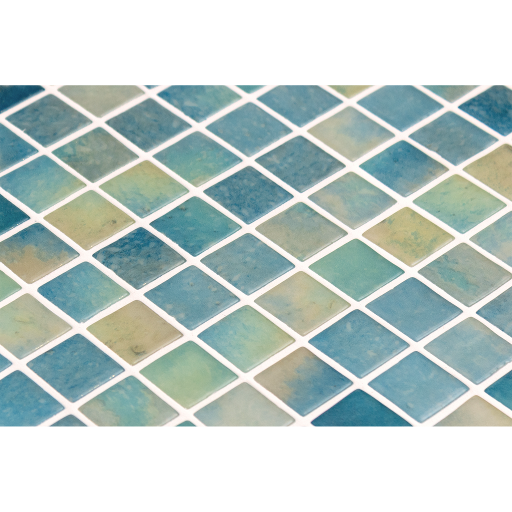 Lake Blend Gloss Glass Structured Mosaic