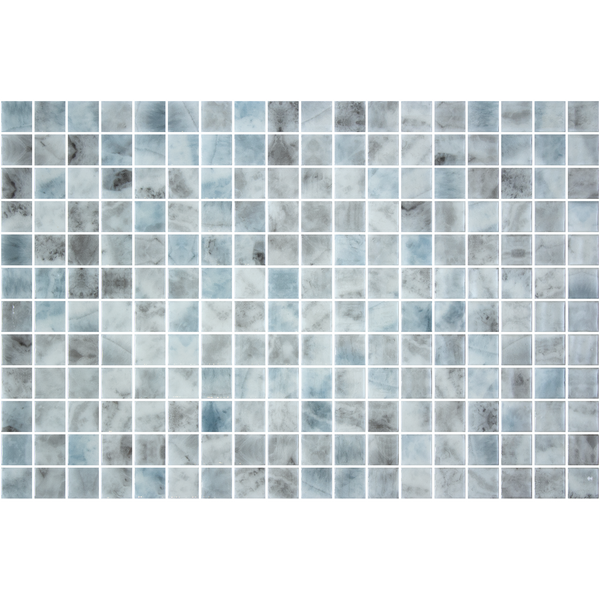 Vanguard Kara Grey Gloss Glass Structured Mosaic