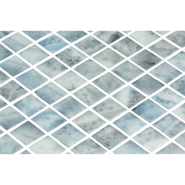 Kara Grey Gloss Glass Structured Mosaic