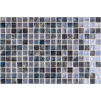Vanguard Arrecife Grey Gloss Glass Structured Mosaic