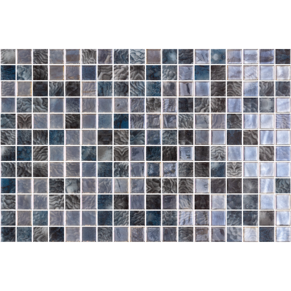 Vanguard Arrecife Grey Gloss Glass Structured Mosaic
