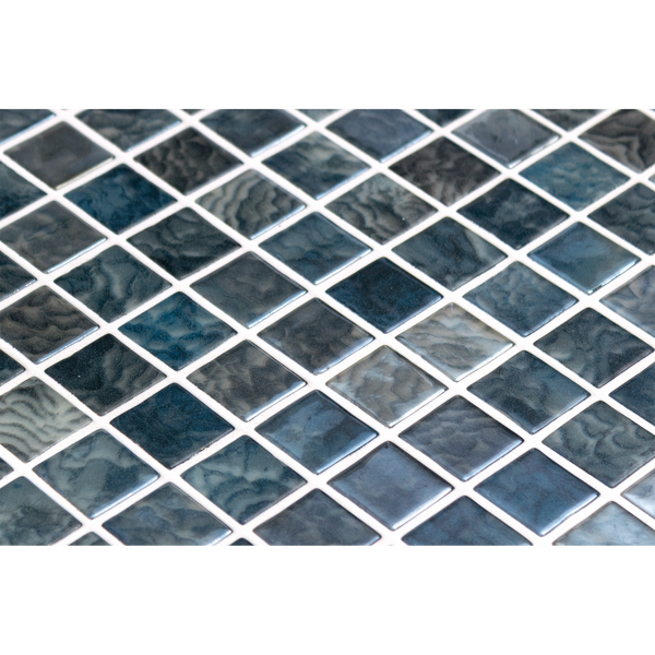 Arrecife Grey Gloss Glass Structured Mosaic