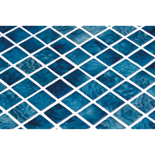 Arrecife Blue Gloss Glass Structured Mosaic