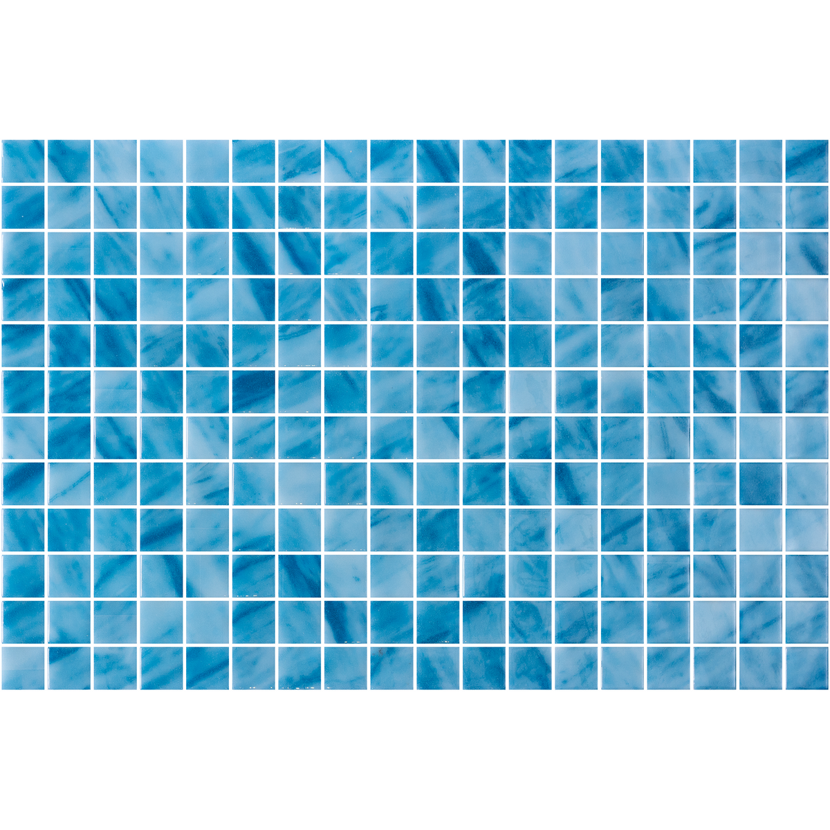 Vanguard Blue Macauba Gloss Glass Structured Mosaic