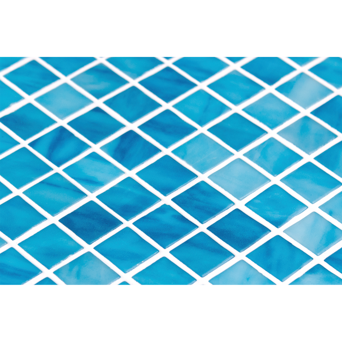 Blue Macauba Gloss Glass Structured Mosaic