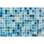 Vanguard Bluestone Blend Gloss Glass Structured Mosaic