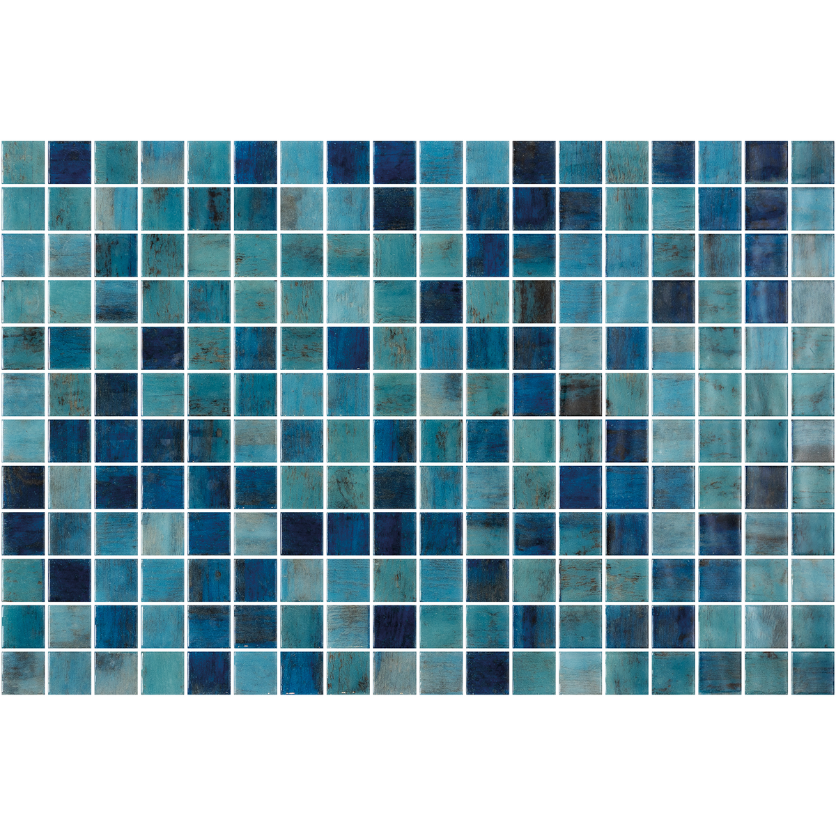 Vanguard ForestBlue Gloss Glass Structured Mosaic