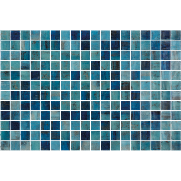 Vanguard ForestBlue Gloss Glass Structured Mosaic