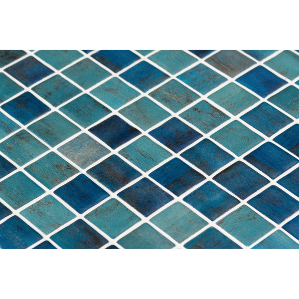 ForestBlue Gloss Glass Structured Mosaic