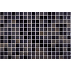 Opalo Negro Glass Structured Gloss Mosaic