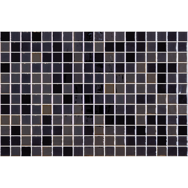 Opalo Negro Glass Structured Gloss Mosaic
