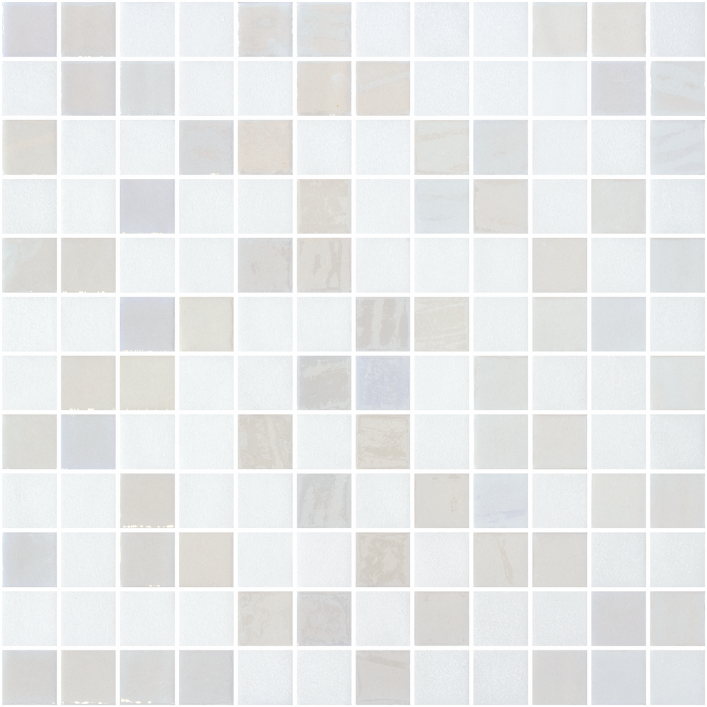 Stoneglass Opalo Blanco Glass Structured Mosaic