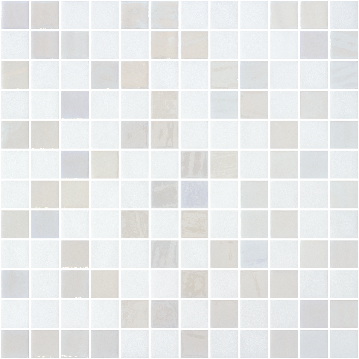 Stoneglass Opalo Blanco Glass Structured Mosaic