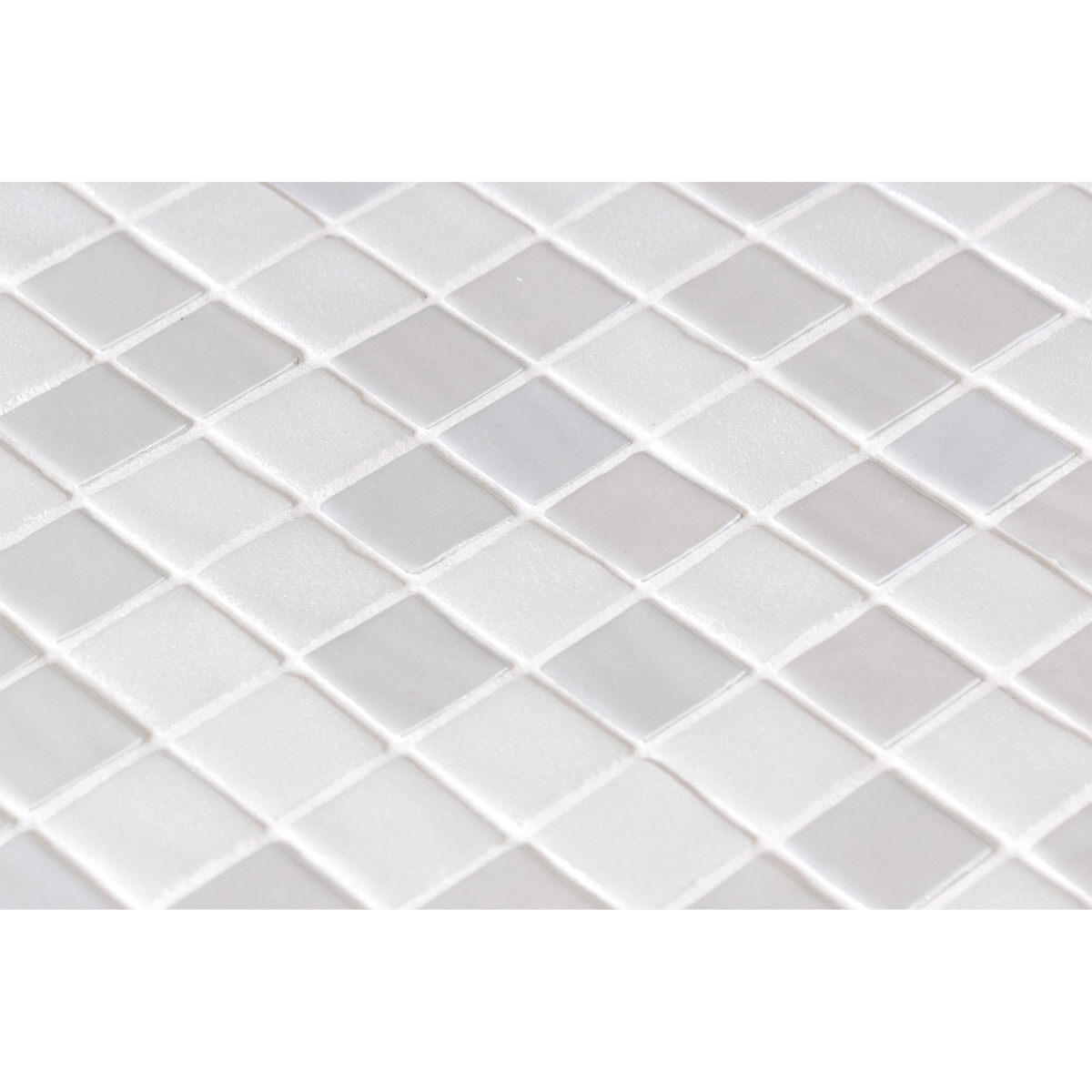 Opalo Blanco Glass Structured Mosaic