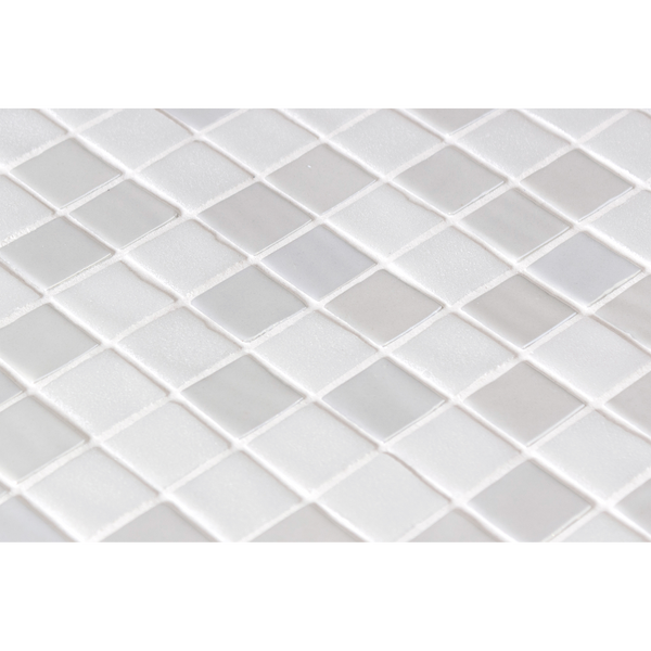 Opalo Blanco Glass Structured Mosaic