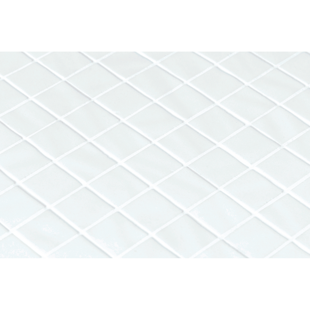 White Structured Gloss Mosaic