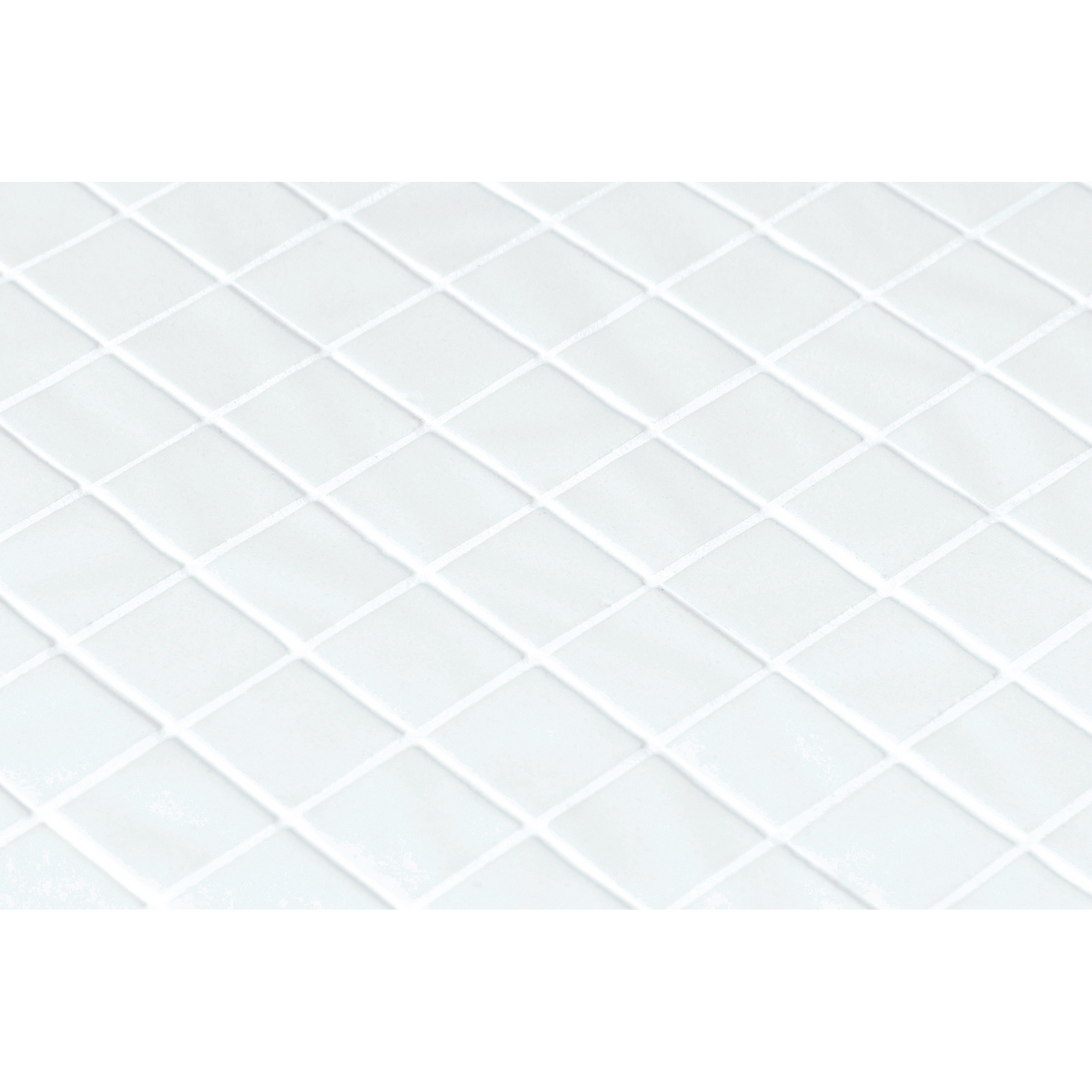 White Structured Gloss Mosaic