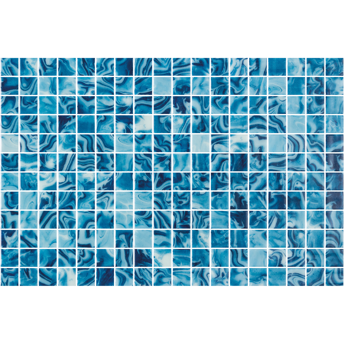 Luminis Navagio Gloss Glass Structured Mosaic