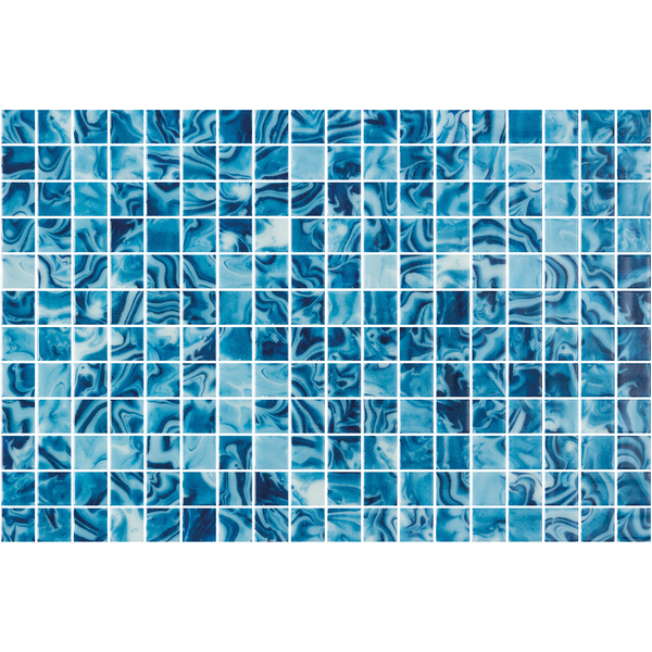 Luminis Navagio Gloss Glass Structured Mosaic