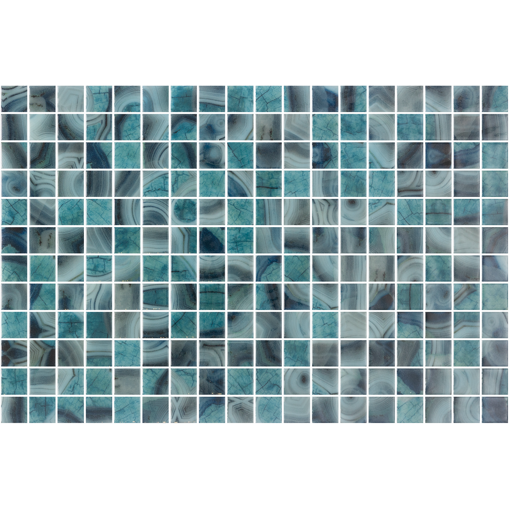 Luminis Bornea Gloss Glass Structured Mosaic