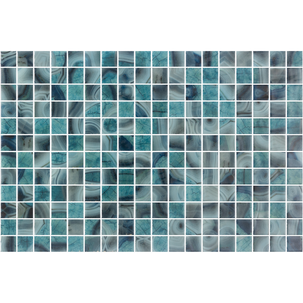 Luminis Bornea Gloss Glass Structured Mosaic