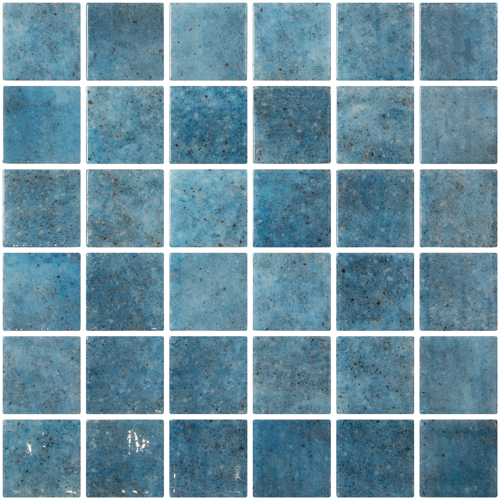 Penta-Pure Cobalt Glass Structured Gloss Mosaic