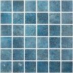 Penta-Pure Cobalt Glass Structured Gloss Mosaic