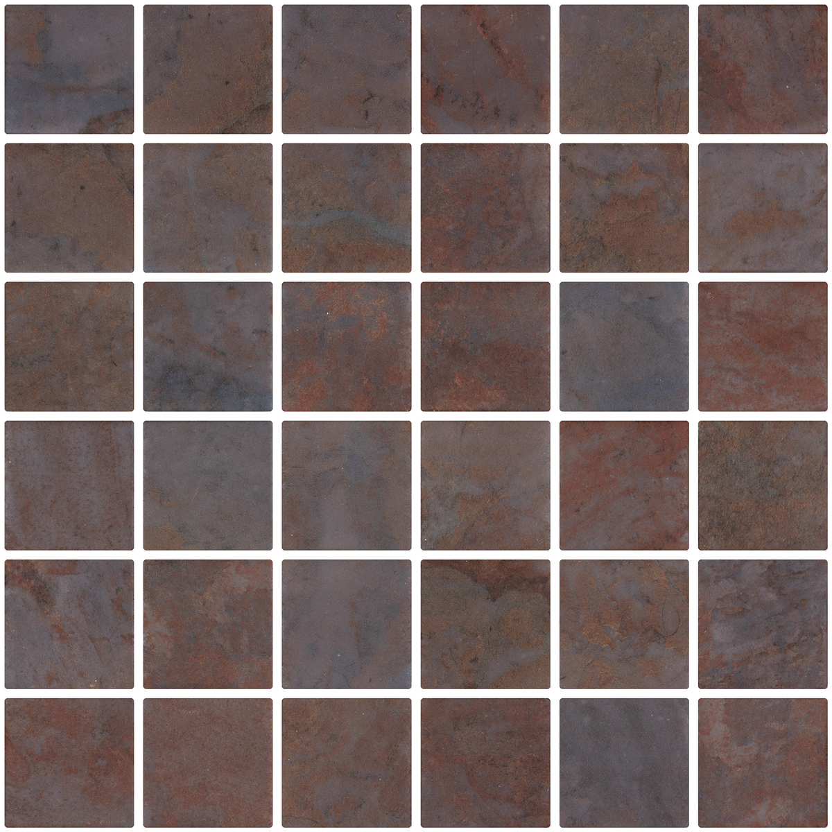 Penta EcoStone Slate Glass Structured Mosaic