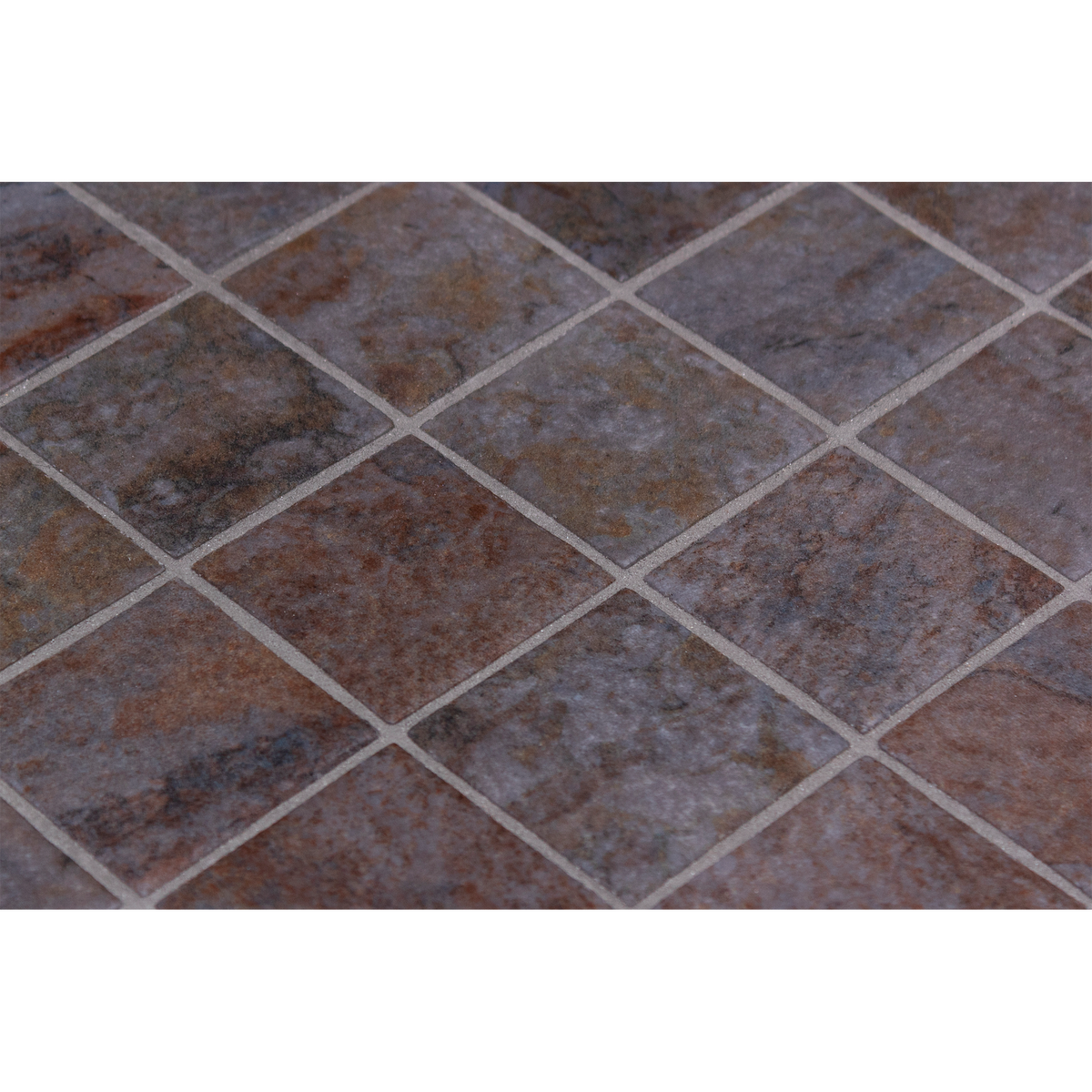 EcoStone Slate Glass Structured Mosaic