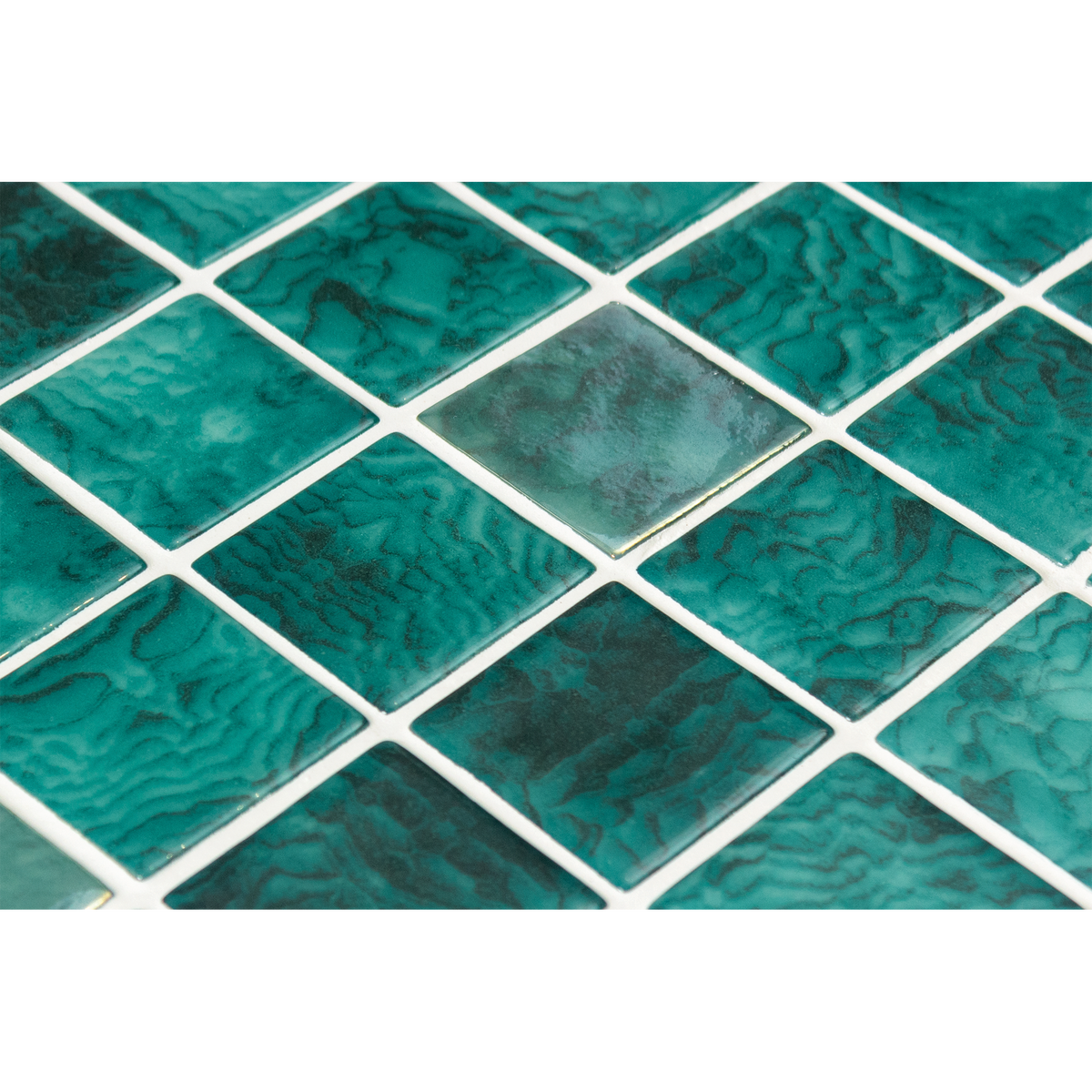 Vanguard Iridis Emerald Glass Structured Gloss Mosaic