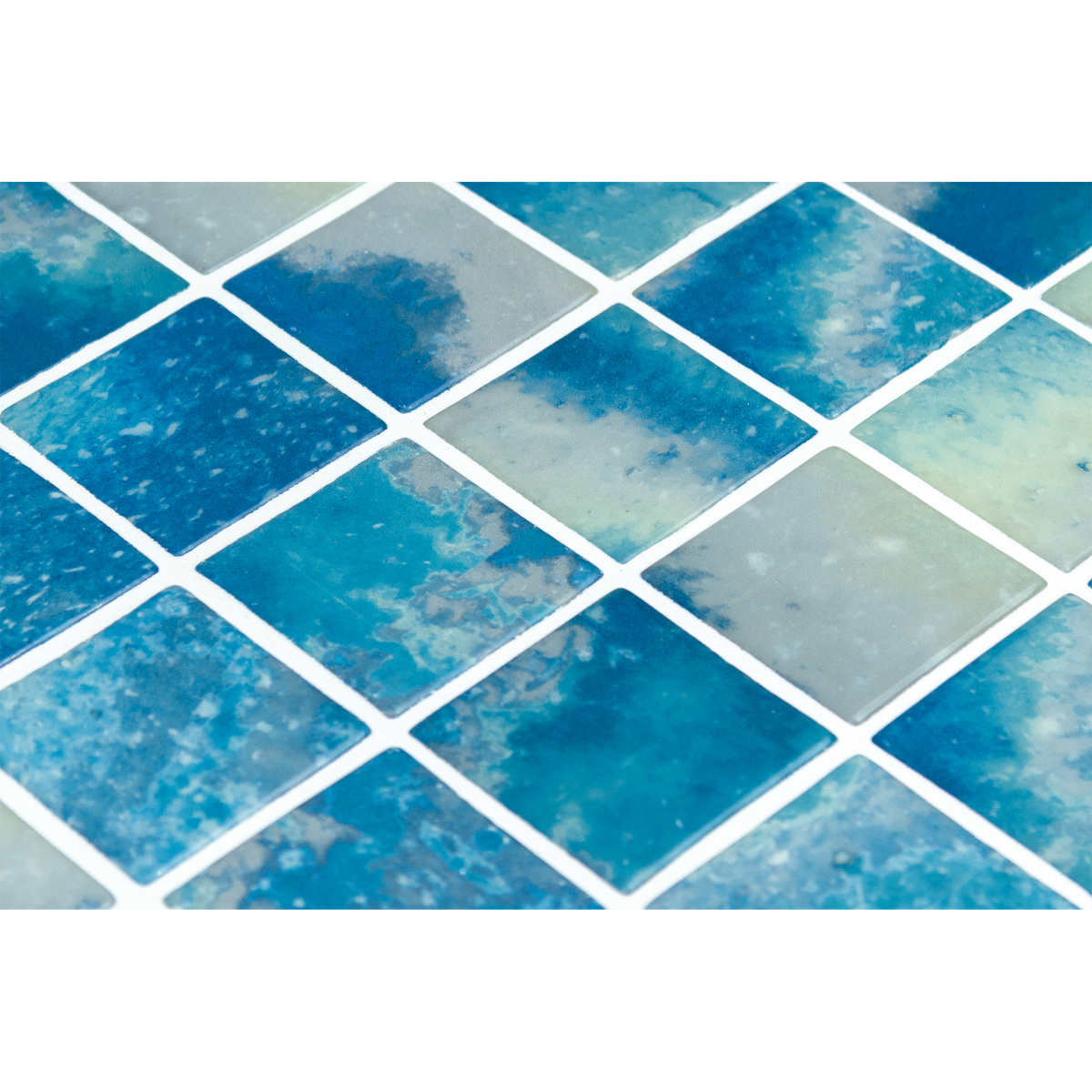 Vanguard Bluestone Glass Structured Gloss Mosaic