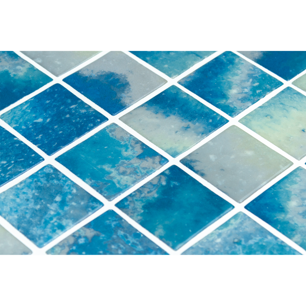 Vanguard Bluestone Glass Structured Gloss Mosaic