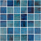 Penta Vanguard ForestBlue Glass Gloss Structured Mosaic