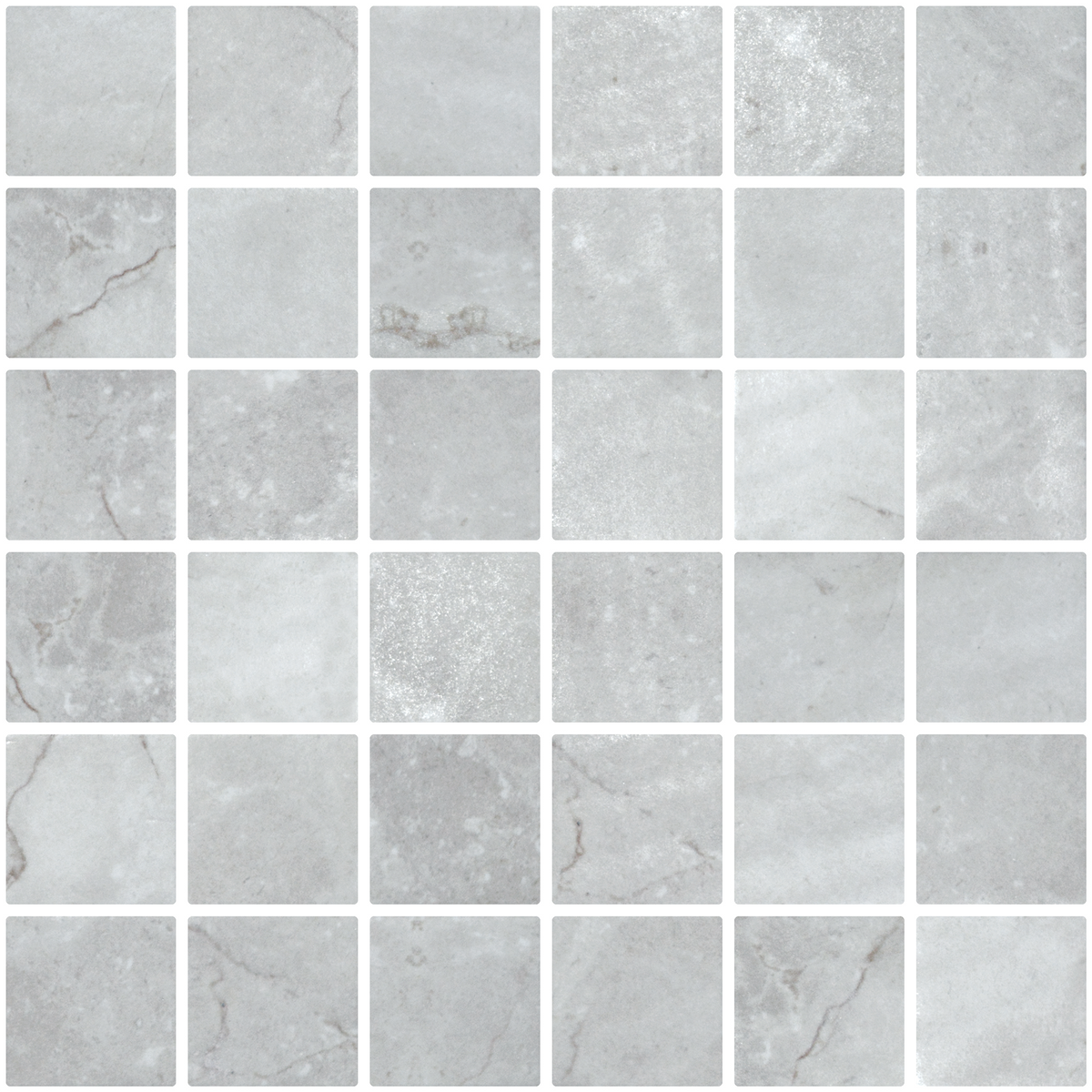 Penta EcoStone Greige Glass Structured Mosaic