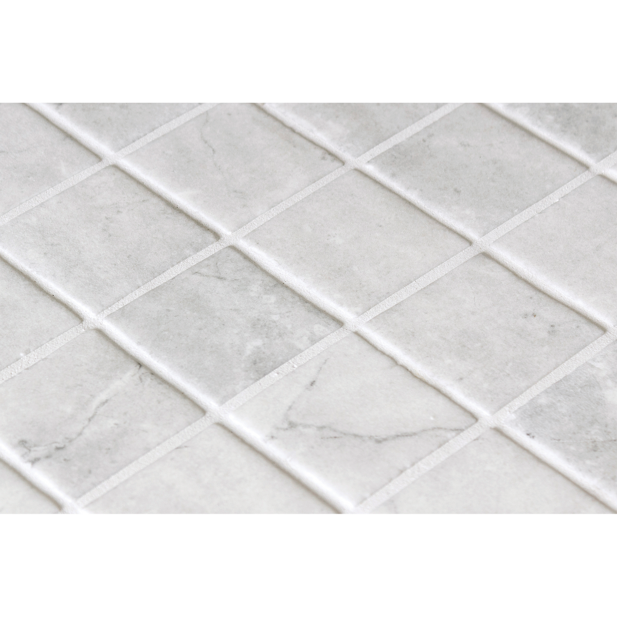 EcoStone Greige Glass Structured Mosaic