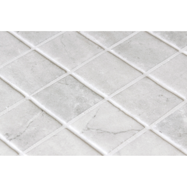 EcoStone Greige Glass Structured Mosaic