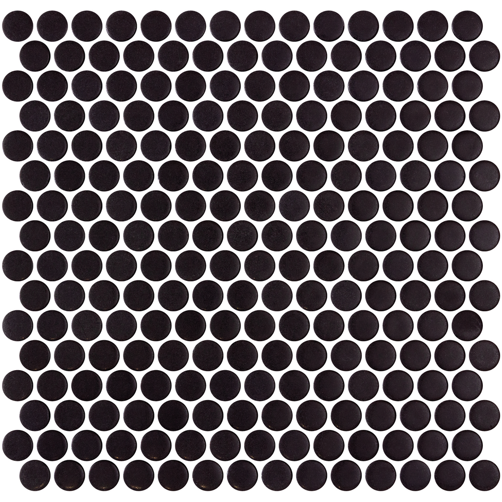 Penny Natureglass Black Glass Structured Mosaic