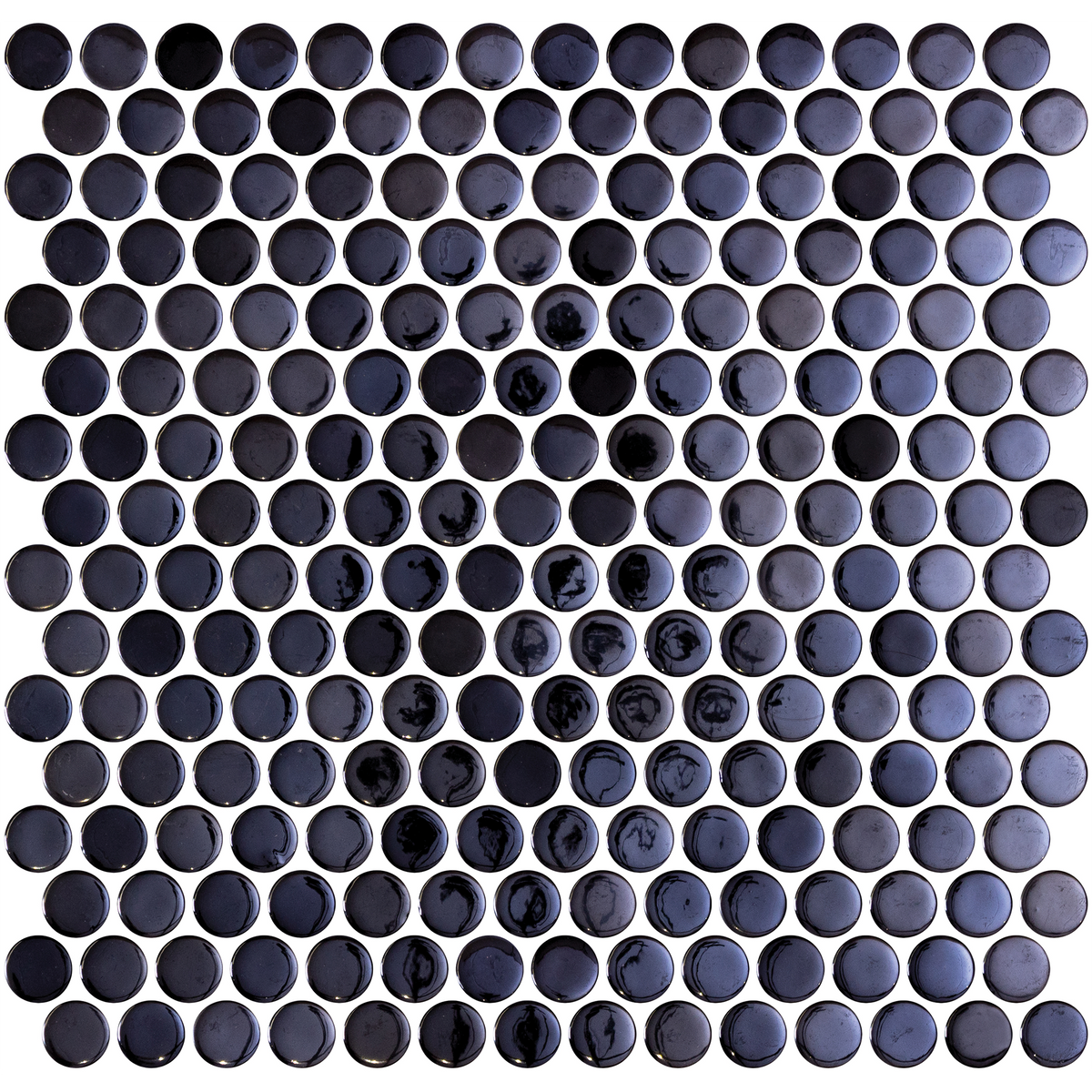 Penny Opalo Black Glass Structured Gloss Mosaic