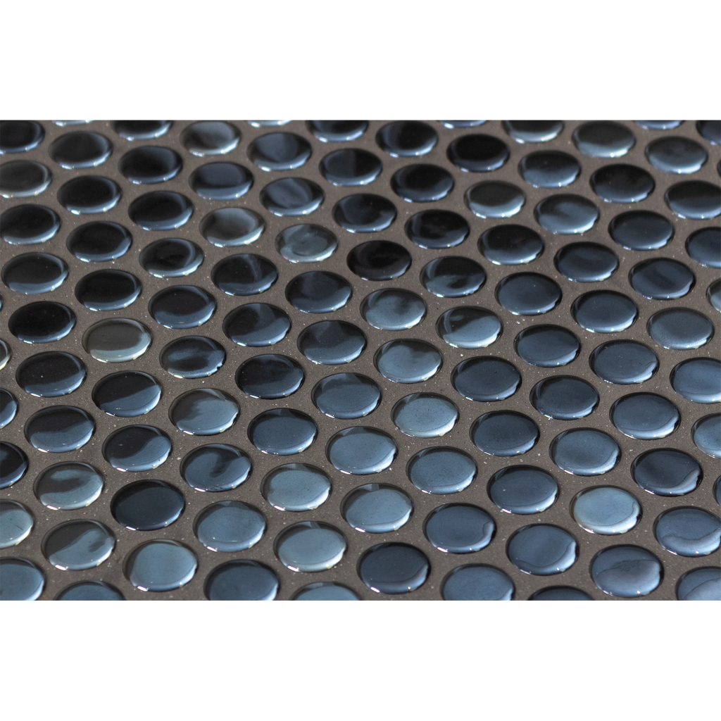 Opalo Black Glass Structured Gloss Mosaic