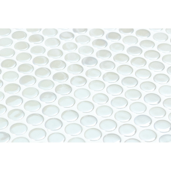 Opalo White Glass Structured Gloss Mosaic