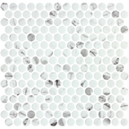 Penny EcoStone Fosco Glass Structured Mosaic