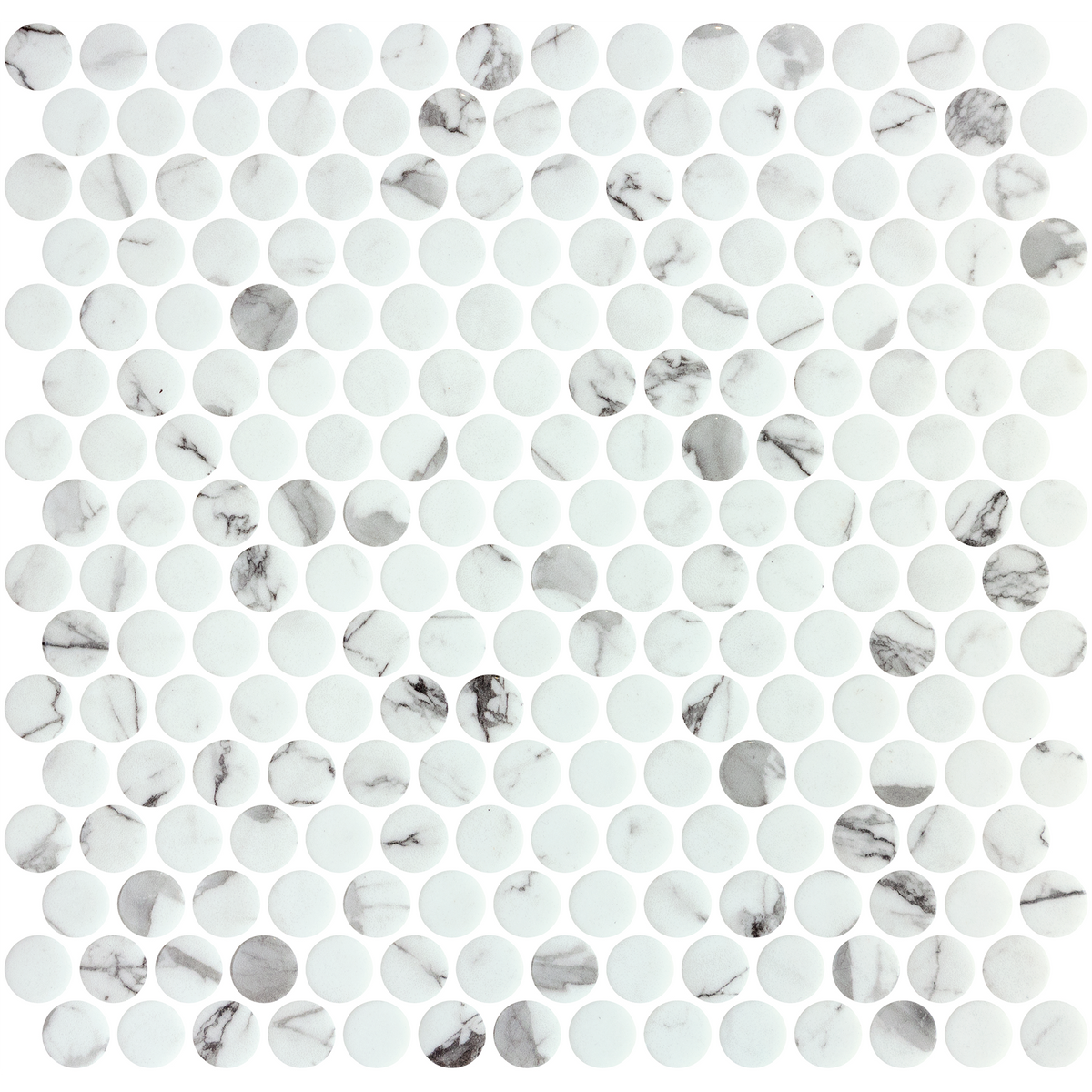 Penny EcoStone Fosco Glass Structured Mosaic