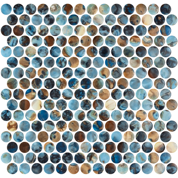 Penny Vanguard Print Glass Structured Gloss Mosaic